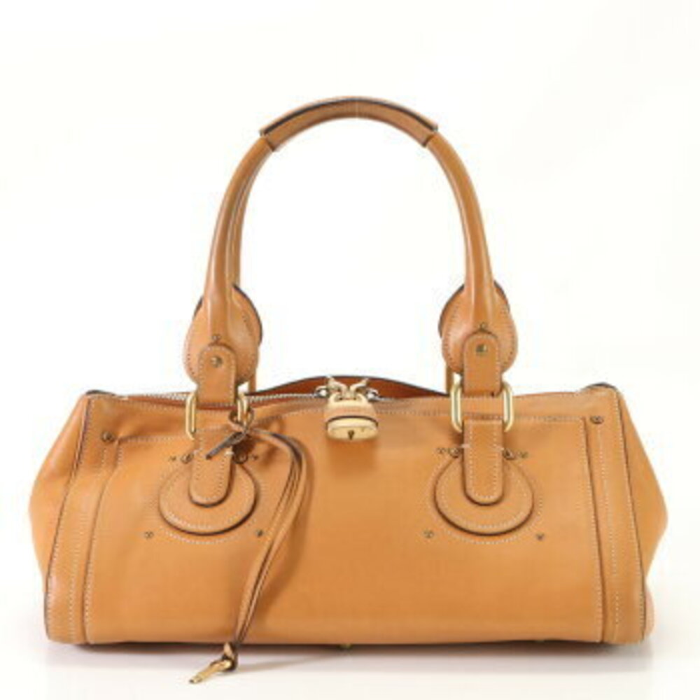 Chloe Paddington leather tote bag Camel Brown Shoulder